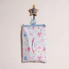 吊り下げ　ティッシュケース　学校　花粉症　水色　花柄 吊り下げ ティッシュケース 学校 花粉症 水色 花柄 - メルカリ