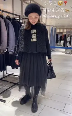 AMI PARIS アミ　スウェット ロゴ ブラック S kazuhaさんのサムネイル