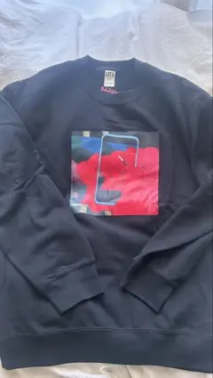 KAWS + WARHOL アートプリント スウェット Lサイズ