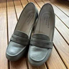 MARGARET HOWELL グレー レザー パンプス