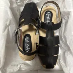 【新品】パンジーグルカサンダル（FD104）　ブラック　　　Sサイズのサムネイル