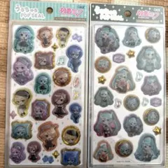 正規品　初音ミクうるちゅるポップシール 2枚　クラシカルレトロ　ボンボヤージュ