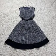 アベニールエトワール　Aveniretoileツイードワンピース 特別なシーンにも安心して選べる大人のきちんと”ツイードワンピース”で