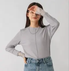 GLOBAL WORK Beaueeシアー切り替え長袖