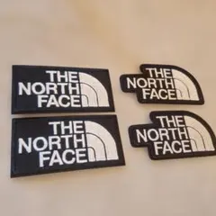 ノースフェイス　ワッペン　4枚セット黒