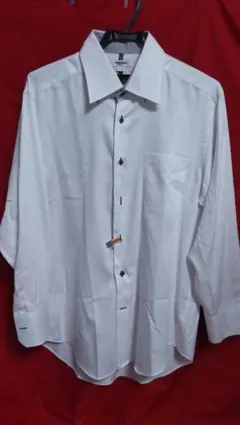 お値下げrenomaホワイト 長袖シャツ ボタン付きカフス XL-82
