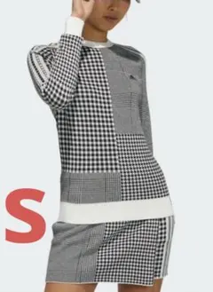 adidasGolfマルチチェックパターン ジャカード セータープルオンスカート