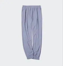 UNIQLO ユニクロ クレープジャージージョガーパンツ　　M ブルー
