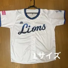 西武ライオンズ Lions 70th ユニフォーム 半袖 ホワイト L