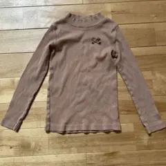 ハイネック　リブ　ロングtシャツ