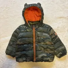 GAP【18-24months】中綿／迷彩柄フード付きダウンコート
