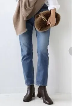 ドゥーズィエムクラス　slim cropped デニム
