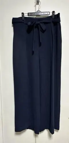 ユニクロ　ハイウエストワイドパンツ　リボンベルト　3XL