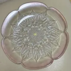 HOYA ガラス皿 プレート 花柄 大皿 30cm