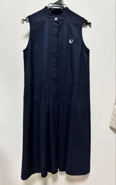 FRED PERRY ノースリーブワンピース ブラック - メルカリ