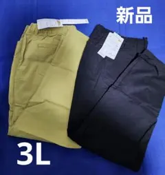レディース 大きいサイズ カジュアルパンツ 3L 2枚セット