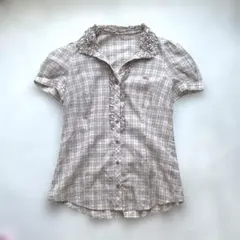 BURBERRY BLUE LABEL 半袖シャツ 38 ストライプ パープル - メルカリ
