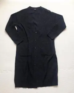 UNIQLO ダークネイビー 長袖ロングカーディガン M アクリル