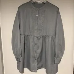 CINEMA CLUB チュニック　ブラウス　グレー　　サイズＭ