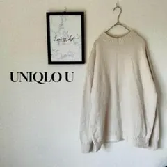 ユニクロ ニット トップス / 長袖 アイボリー XLサイズ ゆったり