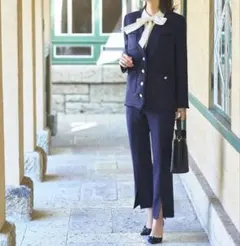 RUIRUE BOUTIQUE セットアップ ネイビー フォーマル パンツスーツ