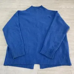 GU レディース　ニット　セーター　ブルー　Lサイズ