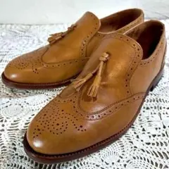 LANCEL ランセル 革靴 タッセル ローファー ブラウン25.5cm - メルカリ