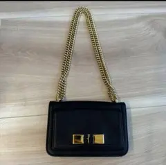 極美品‼︎ ◇ROGER VIVIER◇ チェーンショルダー/パテント/BLACK 