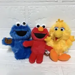 セサミストリートのぬいぐるみ 3種