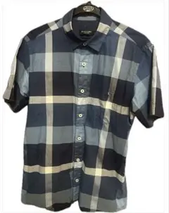 美品✨ BLACK LABEL CRESTBRIDGE 半袖チェックシャツ L 中古・古着通販】BLACK LABEL CRESTBRIDGE (ブラックレーベル