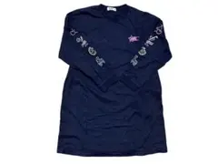 140cm x-girl STAGES ネオン柄ワンピース 両サイドポケット付き