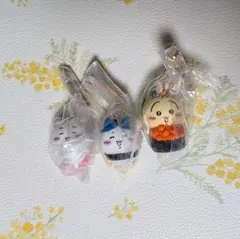 ちいかわ寿司フィギュアキーホルダー 3個セット【ちいかわ•ハチワレ•うさぎ】