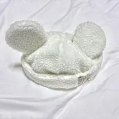 ディズニー　ミッキー　ボアファンキャップ