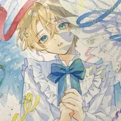 【小色紙】オリジナル 手描き アナログ イラスト