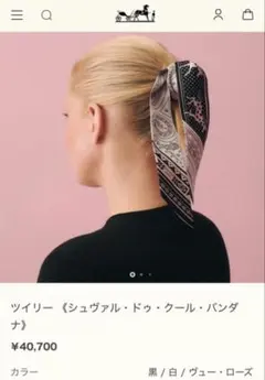エルメス☆シュヴァル・ドゥ・クール・バンダナ☆1番人気ツィリー