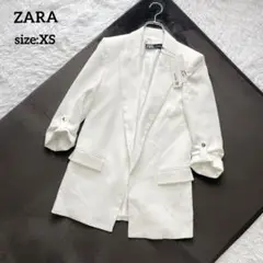 未使用タグ付◆ZARA ザラ テーラードジャケット ◆アイボリー ホワイト46 ZARA テーラードジャケット M ホワイト - メルカリ