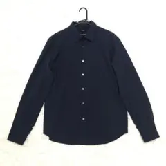 極美品 現行 2025年 セオリー 長袖シャツ TAILOR ネイビー Lサイズのサムネイル