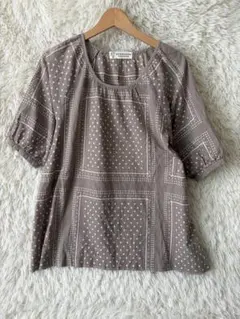 Afternoon Tea WARDROBE ドット柄 七分袖カットソー　38のサムネイル