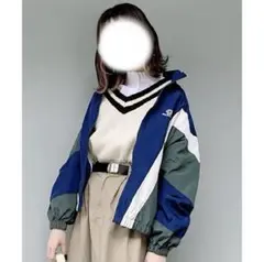 WEGO レトロカラー ナイロンジャケット