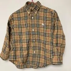Burberry チェック柄 長袖シャツ　104 4/5 美品