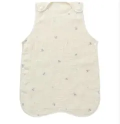 【新品未使用】さくらんぼ刺繍の6重ガーゼスリーパー