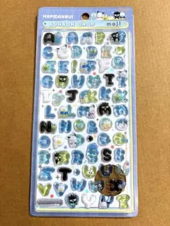 ボンボンドロップシール もじ サンリオ はぴだんぶい