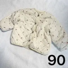 ⭐️週末限定お値下げ　●90サイズ● さくらんぼ　もこもこ　アウター