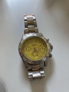 MUSK MA2095 イエロー文字盤　腕時計