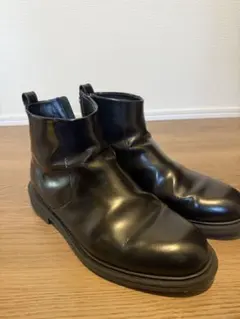 ZARA メンズ サイドゴアブーツ ブラックのサムネイル