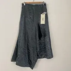 THROW ダークグリーン スリットロングスカート S