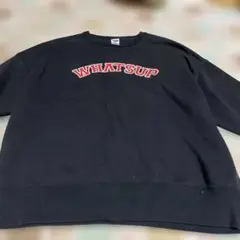 WHATSUP ブラック トレーナー Lサイズ
