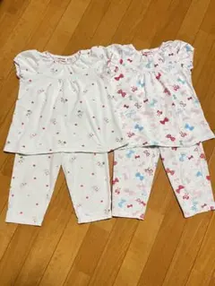 MIKIHOUSE 100cm パジャマ 2着セット 半袖