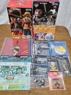 ワンピース　一番くじ　クリアファイル　フィギュア　ルフィ　ミホーク