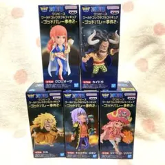 ワンピース ワールドコレクタブルフィギュア-ゴッドバレー事件2-5種コンプセット